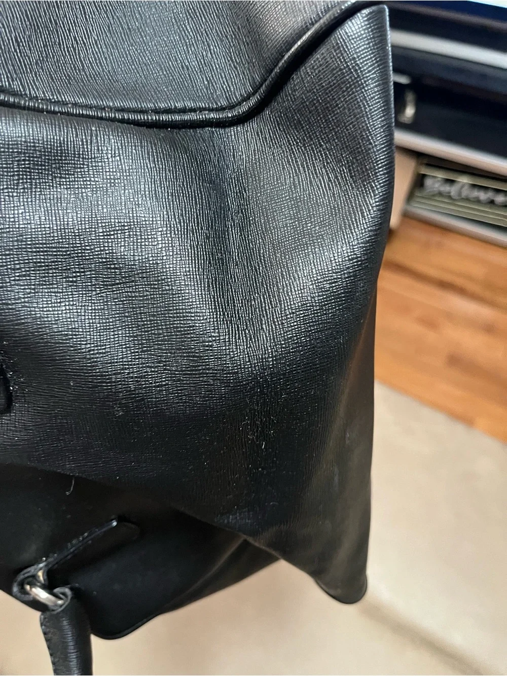 FURLA GENUINE LEATHER Classic Black Leather Satchel Handbag - Women's Bag